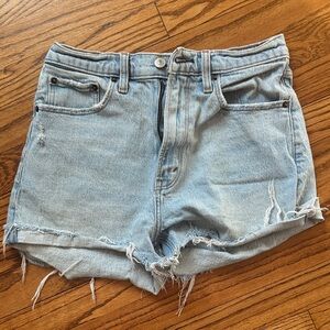 Abercrombie Curve Love Denim Blue Women Shorts